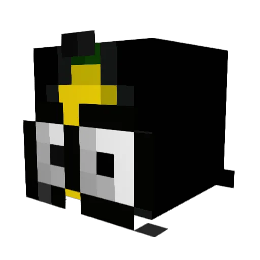 Jasu11 Minecraft avatar head, 3D render
