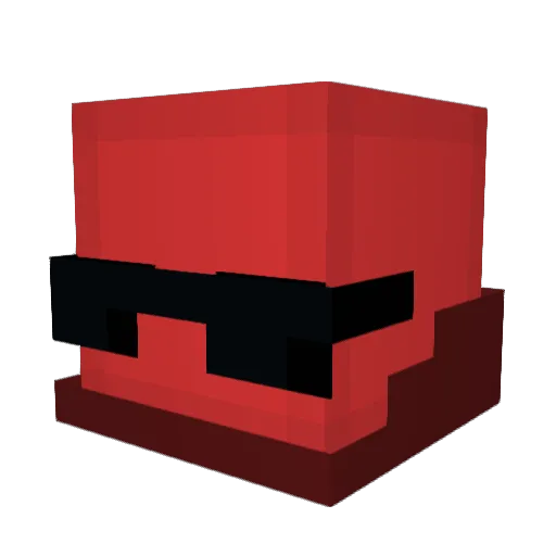 Jasur80 Minecraft avatar head, 3D render