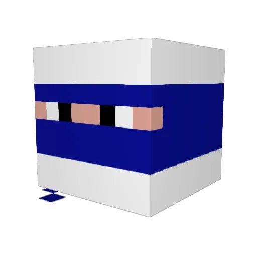 Jata_ Minecraft avatar head, 3D render