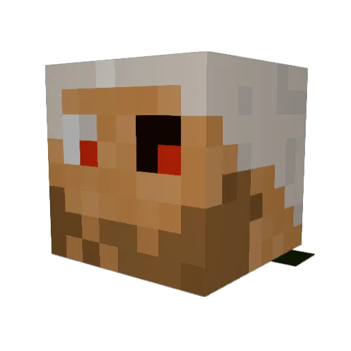 Jatary Minecraft avatar head, 3D render