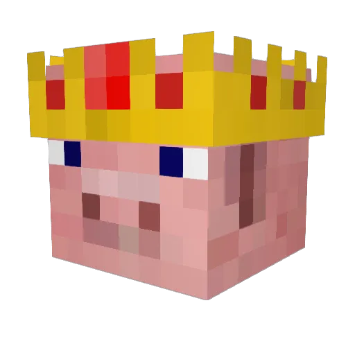 JatinN Minecraft avatar head, 3D render
