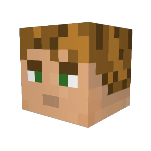 JatolBonecrusher Minecraft avatar head, 3D render