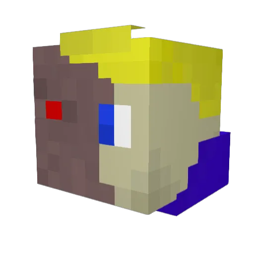 Jatzi Minecraft avatar head, 3D render
