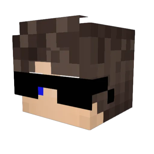 JaumL Minecraft avatar head, 3D render