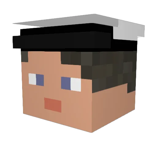 Jaum_69_4e20 Minecraft avatar head, 3D render