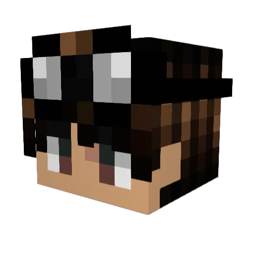 Jaum_XD Minecraft avatar head, 3D render