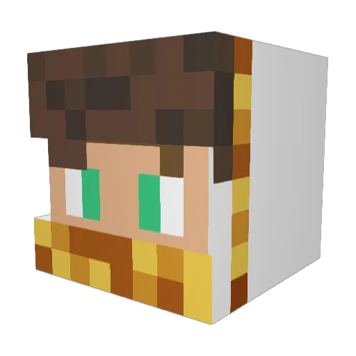 Jaurelin Minecraft avatar head, 3D render