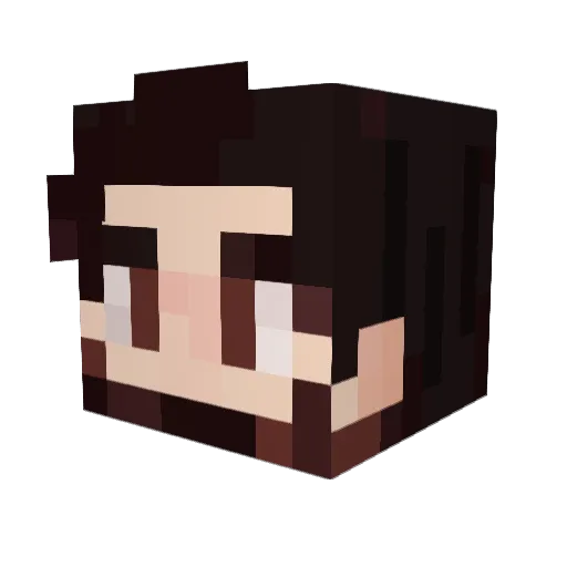 Jav1nho Minecraft avatar head, 3D render