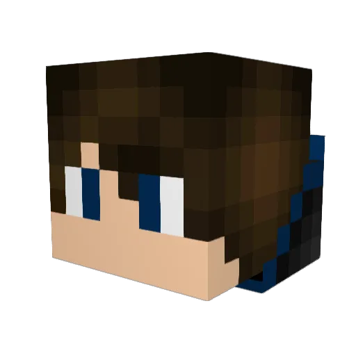 JavJja06 Minecraft avatar head, 3D render