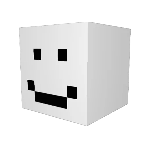 Java1__ Minecraft avatar head, 3D render
