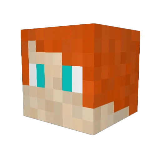 JavaCoder404 Minecraft avatar head, 3D render