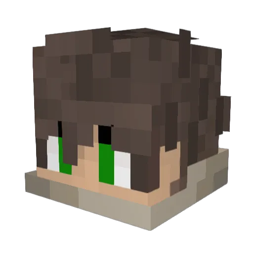 JavaEpic Minecraft avatar head, 3D render
