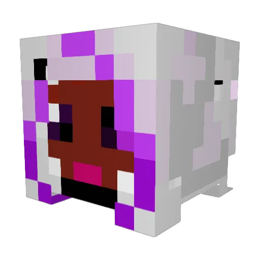 JavaMaiden Minecraft avatar head, 3D render