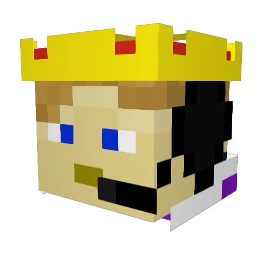 JavaNinja128 Minecraft avatar head, 3D render