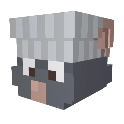 JavaXYZ Minecraft avatar head, 3D render