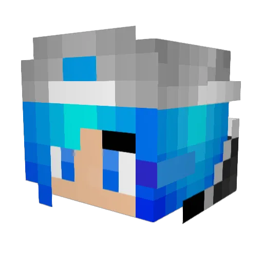 Java_Dust Minecraft avatar head, 3D render
