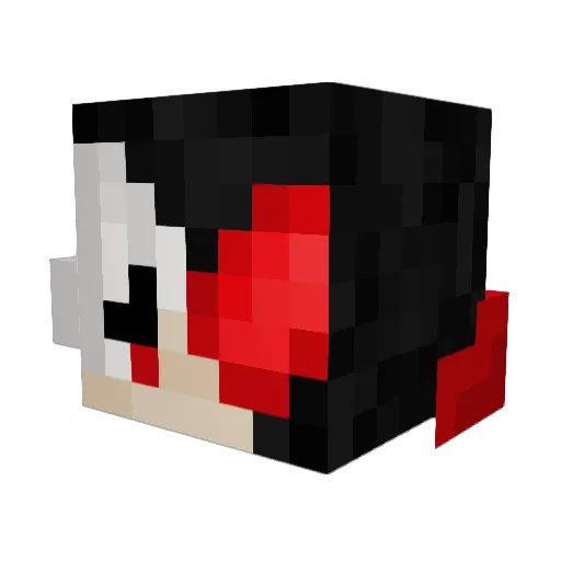 Javaqq Minecraft avatar head, 3D render