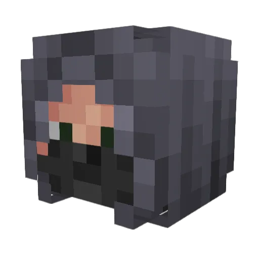 Javd Minecraft avatar head, 3D render
