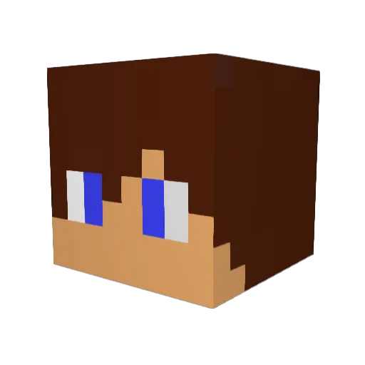 Javi2k1 Minecraft avatar head, 3D render