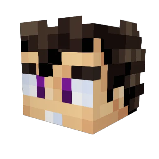 JaviCC28 Minecraft avatar head, 3D render
