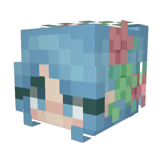 JaviP1617 Minecraft avatar head, 3D render
