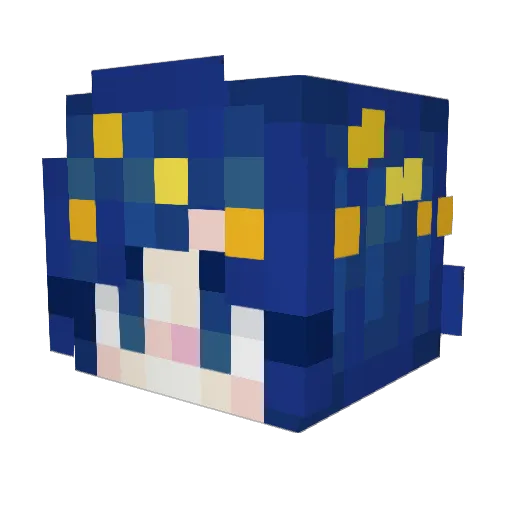 JaviYaki Minecraft avatar head, 3D render