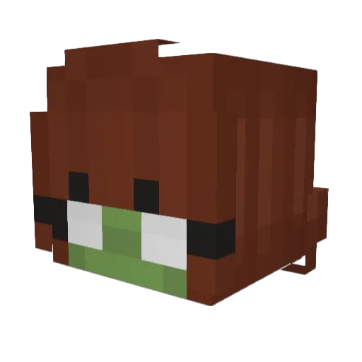 Javi_alone Minecraft avatar head, 3D render