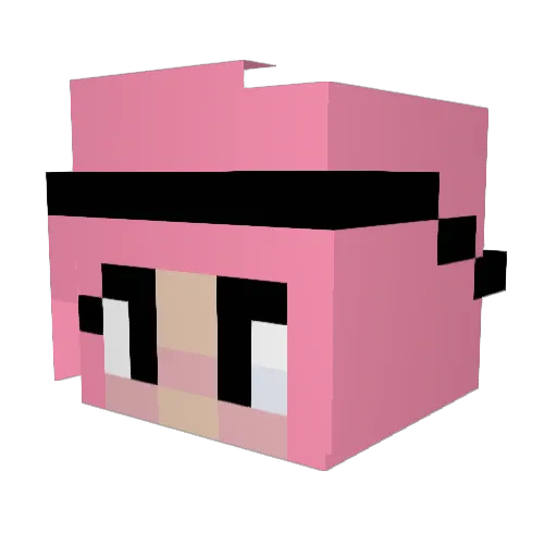 Javialla Minecraft avatar head, 3D render