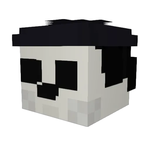 Javicontrabass Minecraft avatar head, 3D render