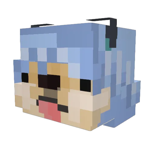 Javied_ Minecraft avatar head, 3D render