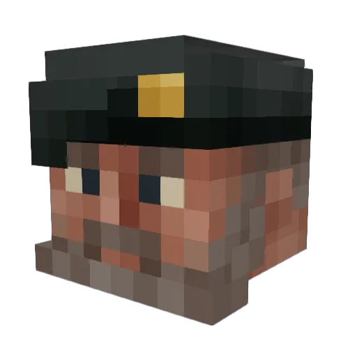 JavierCreator Minecraft avatar head, 3D render