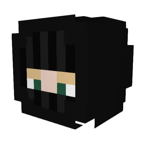 JavierZZY Minecraft avatar head, 3D render