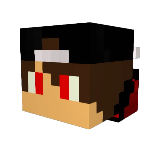 Javierfr Minecraft avatar head, 3D render