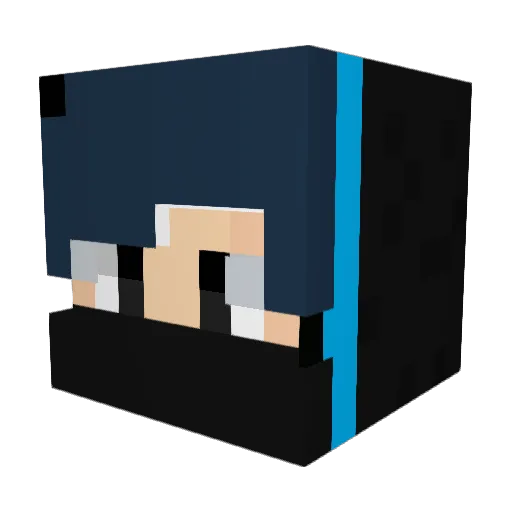 Javiervr7 Minecraft avatar head, 3D render