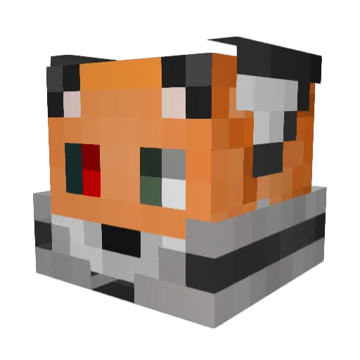 Javieto Minecraft avatar head, 3D render