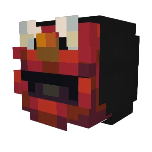 Javiii78 Minecraft avatar head, 3D render