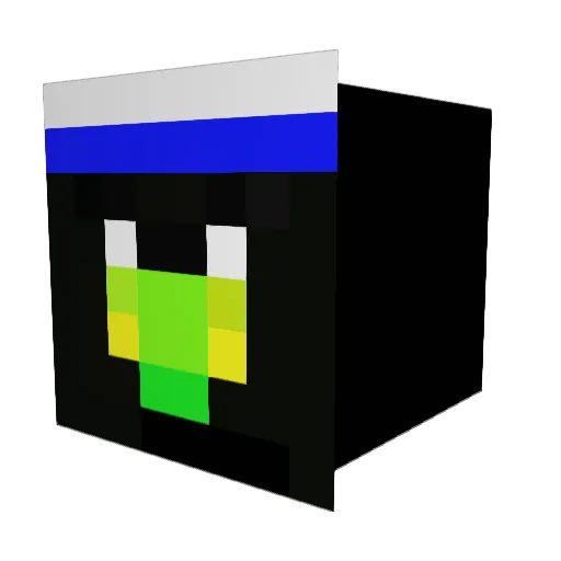Javiirioseco Minecraft avatar head, 3D render