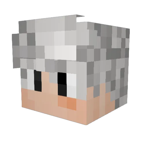Javikarii Minecraft avatar head, 3D render