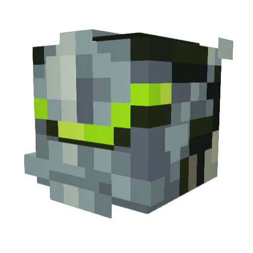 Javionow Minecraft avatar head, 3D render