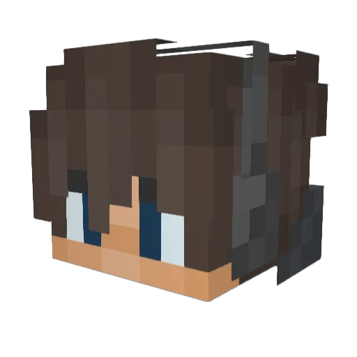 Javiro_ Minecraft avatar head, 3D render