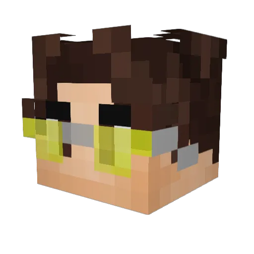 Javithor360 Minecraft avatar head, 3D render