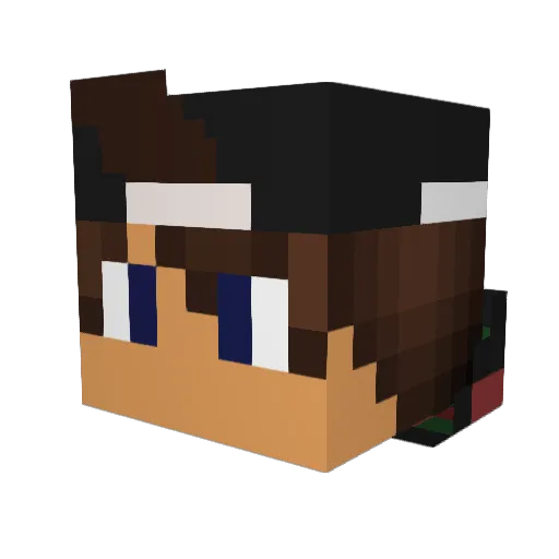 Javivi21 Minecraft avatar head, 3D render