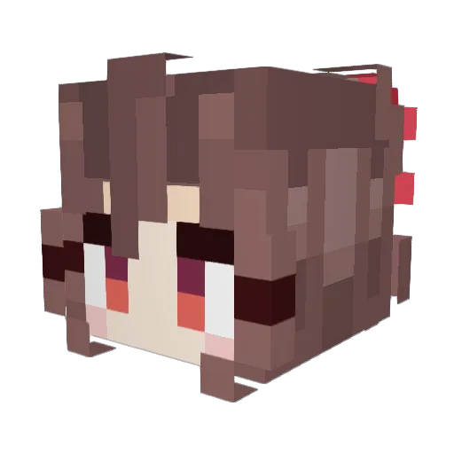 Javlun Minecraft avatar head, 3D render