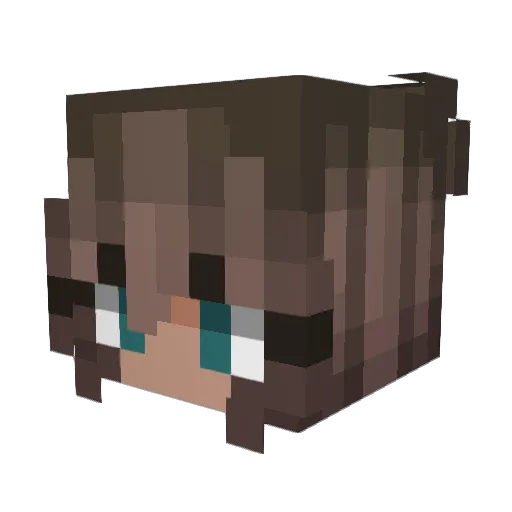 JavoLee Minecraft avatar head, 3D render