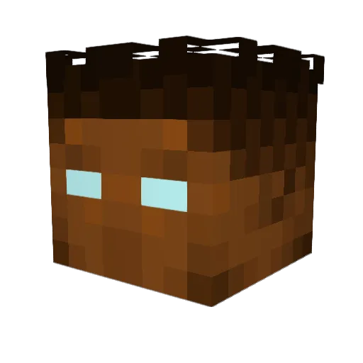 Javontago Minecraft avatar head, 3D render