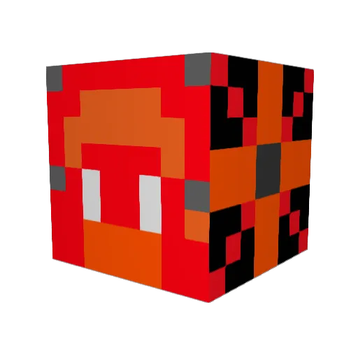 JavriEXS Minecraft avatar head, 3D render