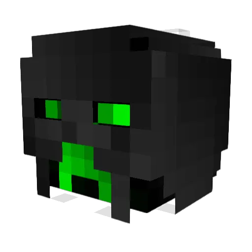 Jaw203 Minecraft avatar head, 3D render