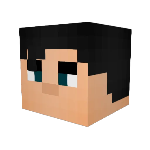 JawBug Minecraft avatar head, 3D render