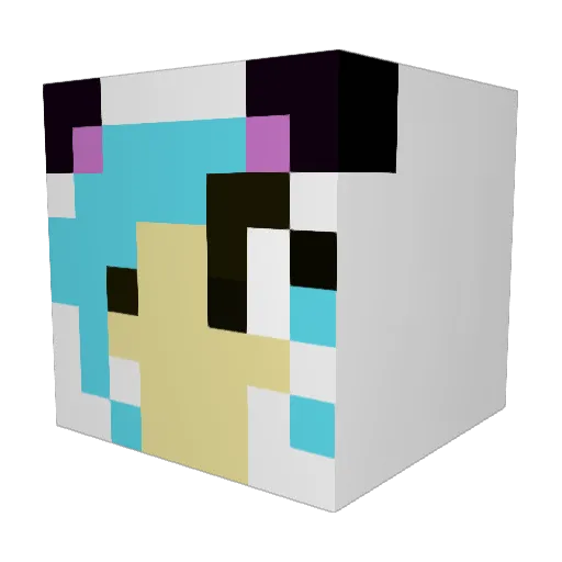 Jawfree85 Minecraft avatar head, 3D render