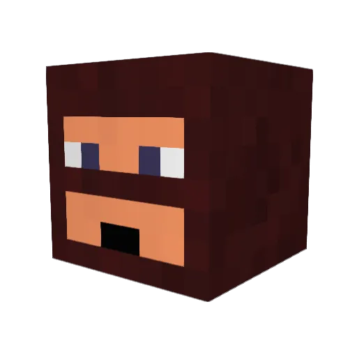 Jawh_ Minecraft avatar head, 3D render
